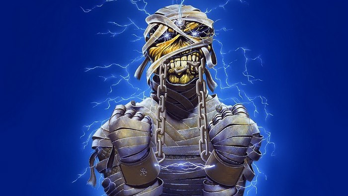 Eddie the Head from Iron Maiden as a mummy