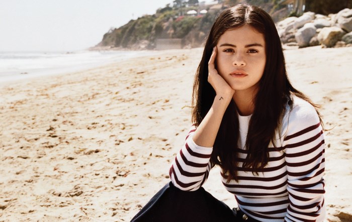 Selena Gomez on a Beach