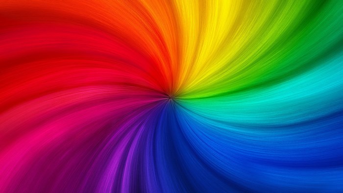 Rainbow swirl abstract background