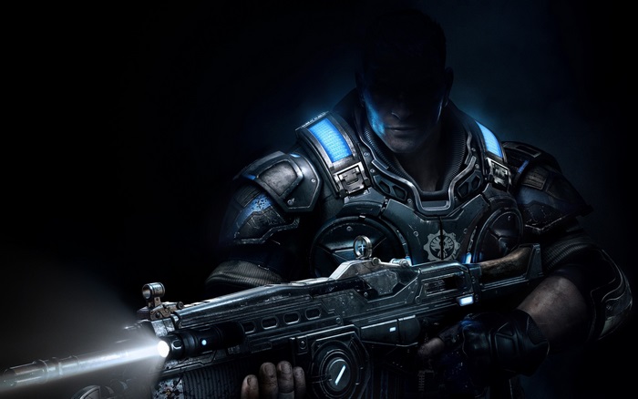 Gears of War 4 Soldier with Rifle