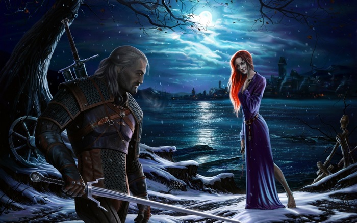 Geralt and Yennefer from The Witcher 3