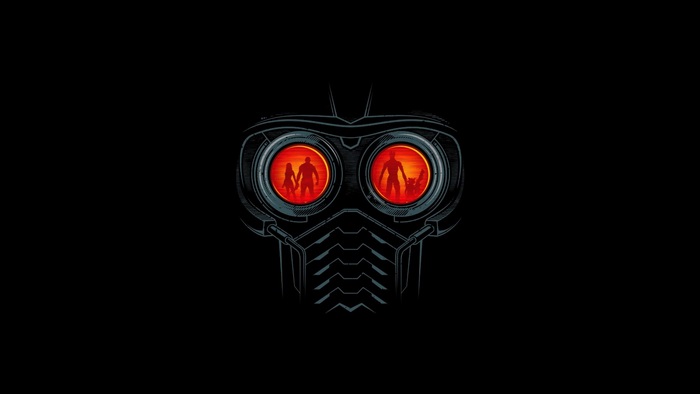 Star-Lord's Mask with Family Silhouette
