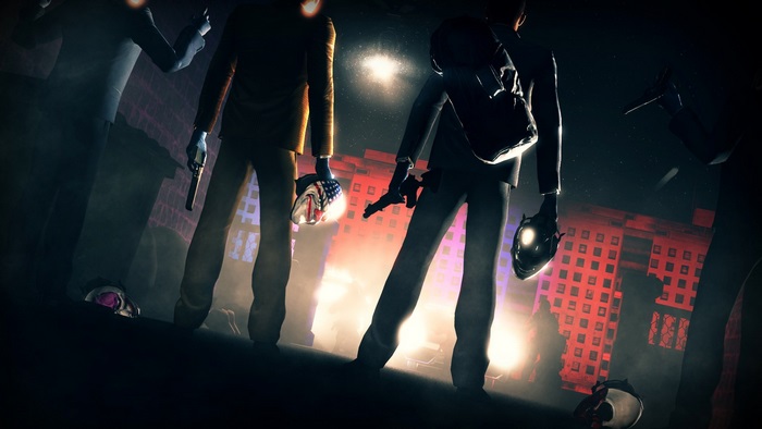 Payday 2 Heist with Masks and Guns