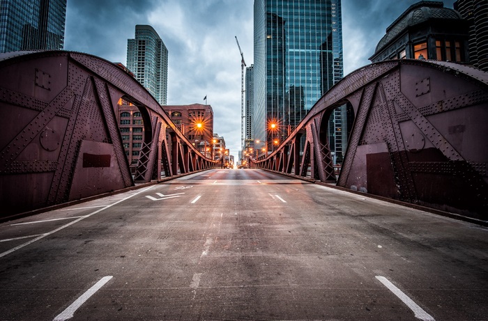 Clark Street Bridge in Chicago