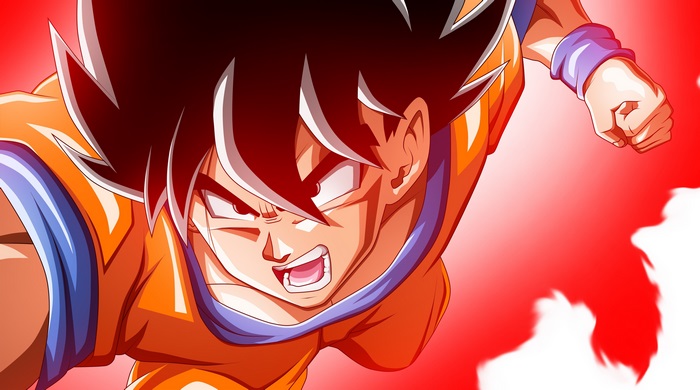 Goku Fierce Battle Pose 4K Anime