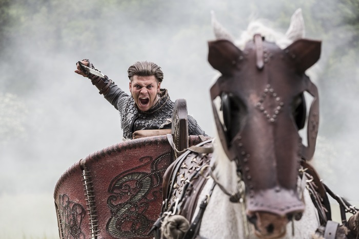 Ivar the Boneless from Vikings in a chariot