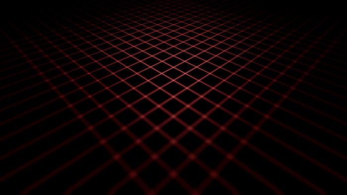 Red Abstract Grid in 4K