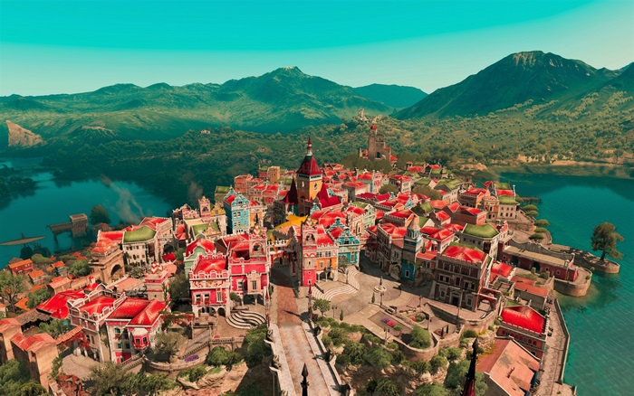 The Witcher 3 Wild Hunt 4K Cityscape