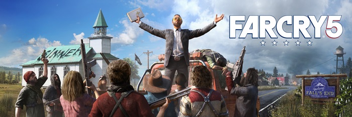 Far Cry 5: Joseph Seed preaching to followers