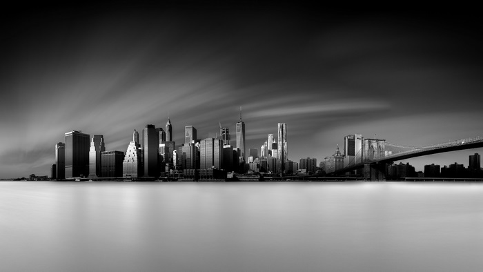New York City Skyline and Brooklyn Bridge 4K