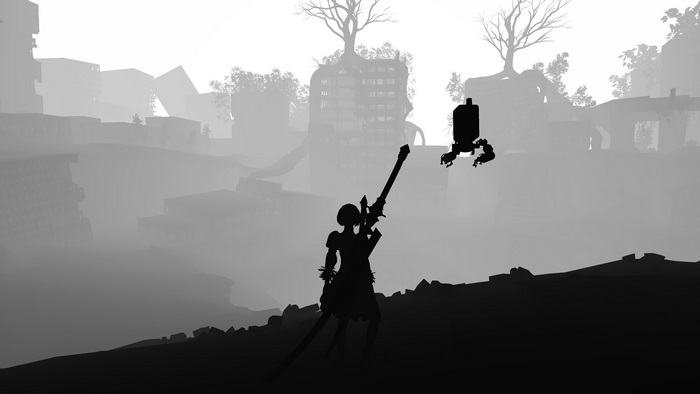 2B and Pod 042 from NieR:Automata in 4K