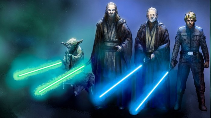 Star Wars Jedi: Yoda, Qui-Gon Jinn, Obi-Wan Kenobi, Luke Skywalker