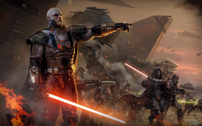 Darth Malgus and Sith forces in Star Wars: The Old Republic