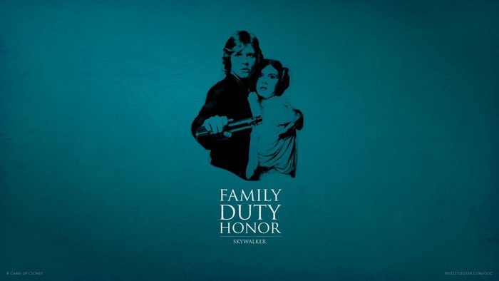 Luke and Leia Skywalker from Star Wars