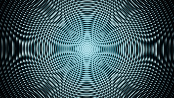 Blue Circular Optical Illusion Art