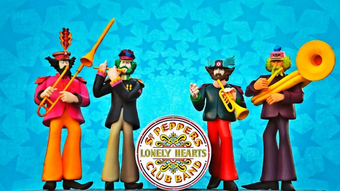 The Beatles Sgt. Pepper's Lonely Hearts Club Band figures