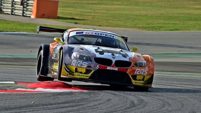 BMW Z4 GT3 racing car on track