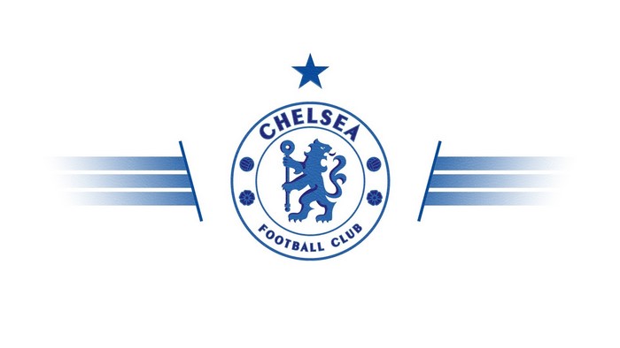 Chelsea FC logo with blue stripes