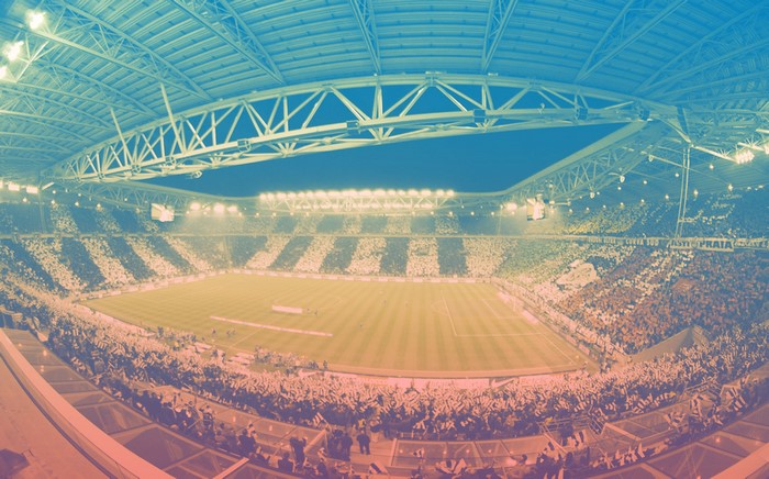 Juventus Stadium crowd during a soccer match