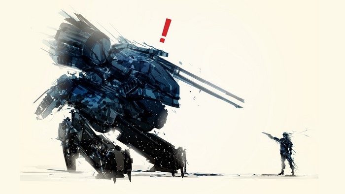 Metal Gear Solid Rex Mech and Soldier