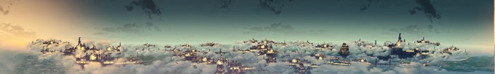 Artwork of Columbia from Bioshock Infinite video game