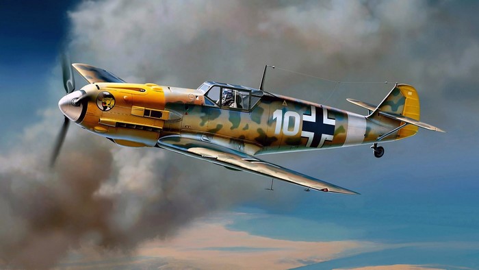 Messerschmitt Bf 109 aircraft in flight