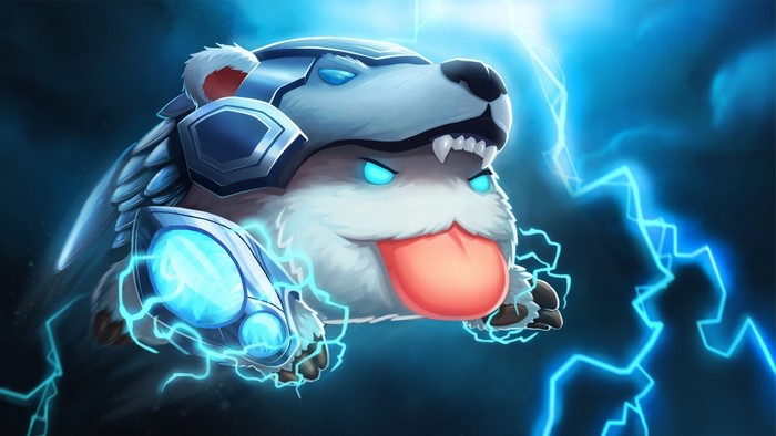 Poro from League of Legends with Volibear armor