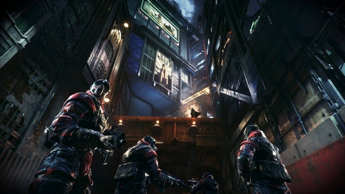 Batman from Batman: Arkham Knight in Gotham City