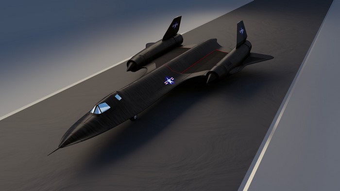 Lockheed SR-71 Blackbird military aircraft on runway