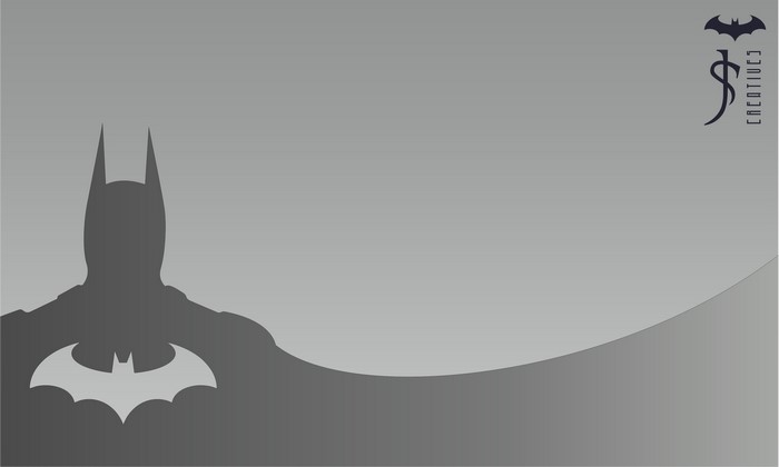 Batman silhouette with Batman logo