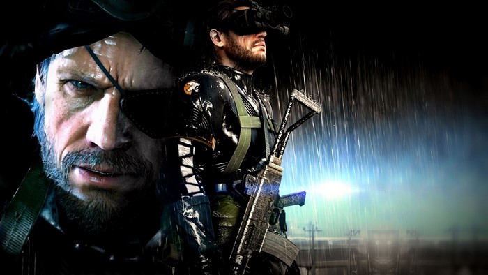Big Boss from Metal Gear Solid V in the rain