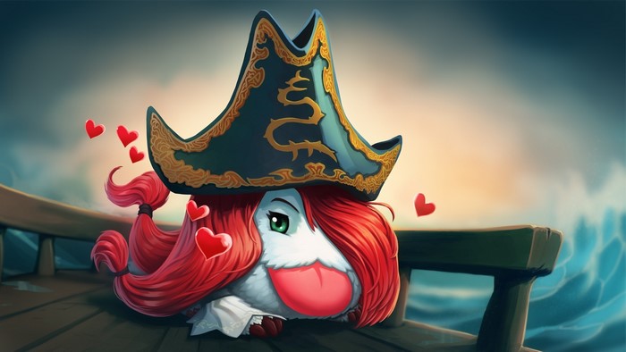 Poro as Miss Fortune from League of Legends