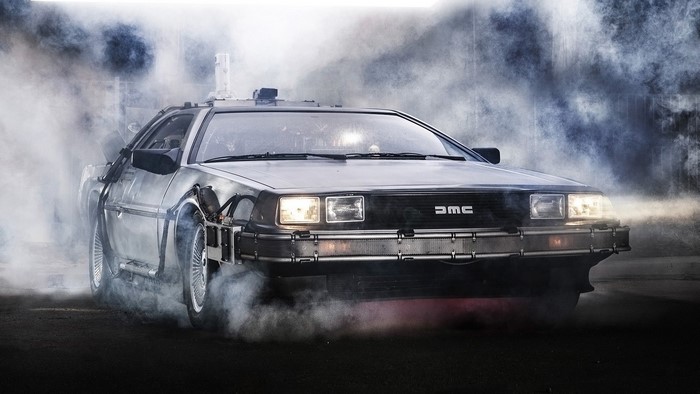 DeLorean time machine from Back to the Future