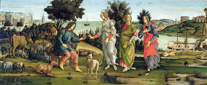 Mythological scene with Venus and Mercury