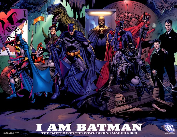 Batman and allies from DC Comics