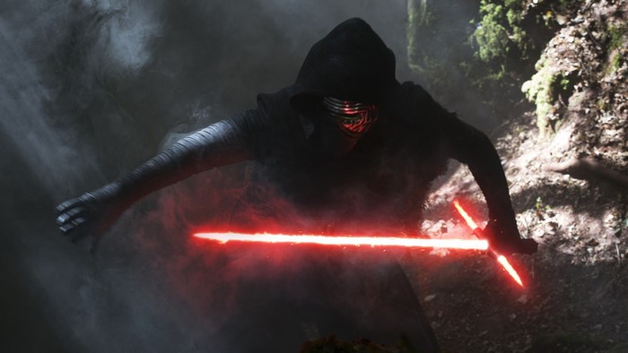 Kylo Ren from Star Wars with Lightsaber