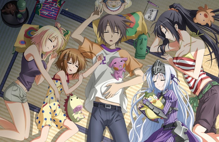 Kore wa Zombie Desu ka? Characters Sleeping