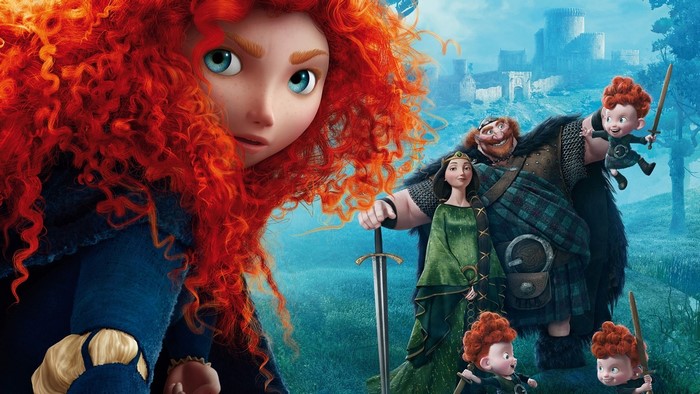 Merida and her family from Disney Pixar's Brave