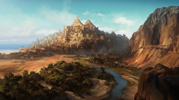 Artwork of Yunkai city from Game of Thrones