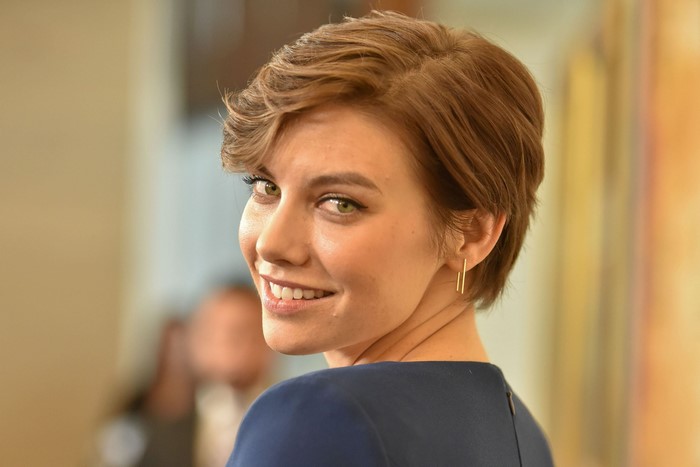 Lauren Cohan smiling