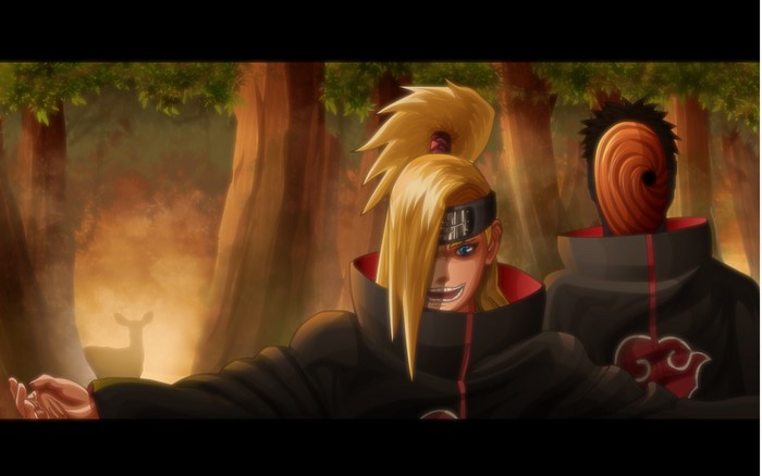 Deidara and Tobi from Naruto Shippuden
