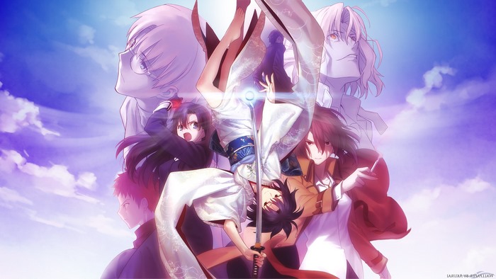 Kara no Kyoukai characters with Ryougi Shiki