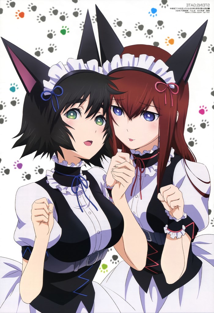 Makise Kurisu and Shiina Mayuri from Steins;Gate