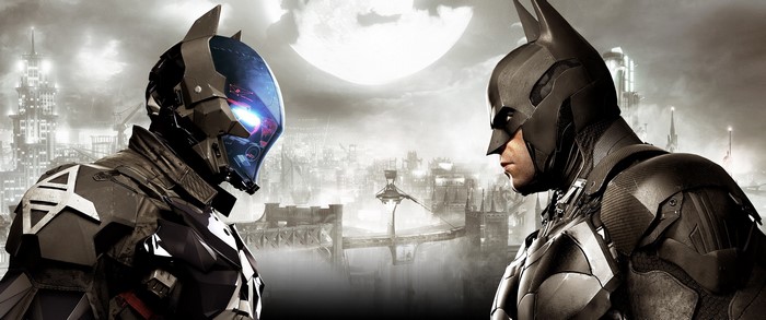 Batman and Arkham Knight from Batman: Arkham Knight