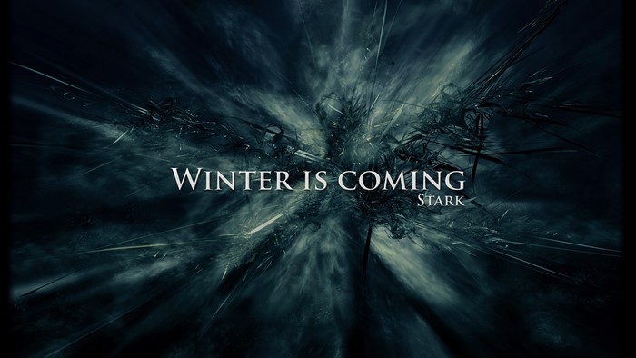 Game of Thrones Winter Is Coming Stark Quote