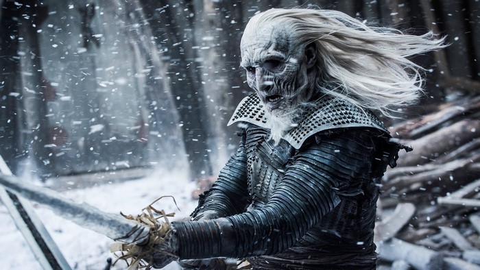 White Walker from Game of Thrones in snow