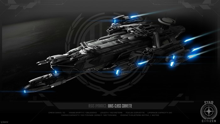 Aegis Dynamics Idris-class Corvette from Star Citizen