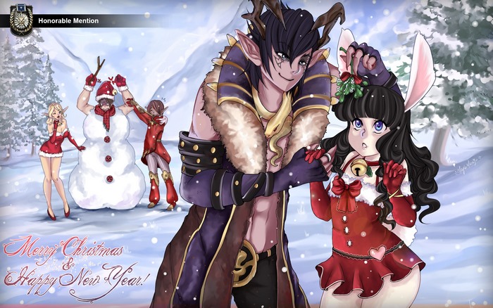 Tera Online Christmas Illustration