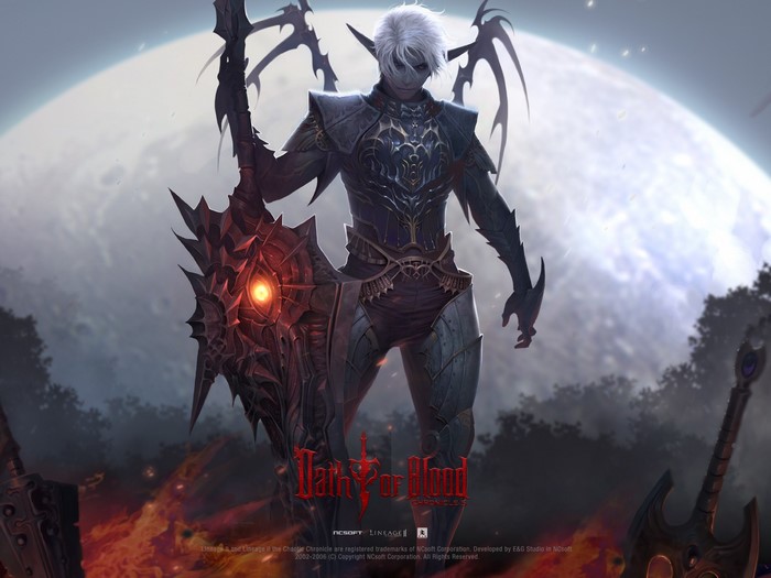 Dark Blood Lineage Elf Warrior with Sword