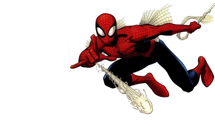 Spider-Man shooting webs